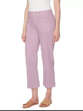 Buffalo Brigette High Rise Cropped Lavender Purple Pants Jeans Colorful size 10